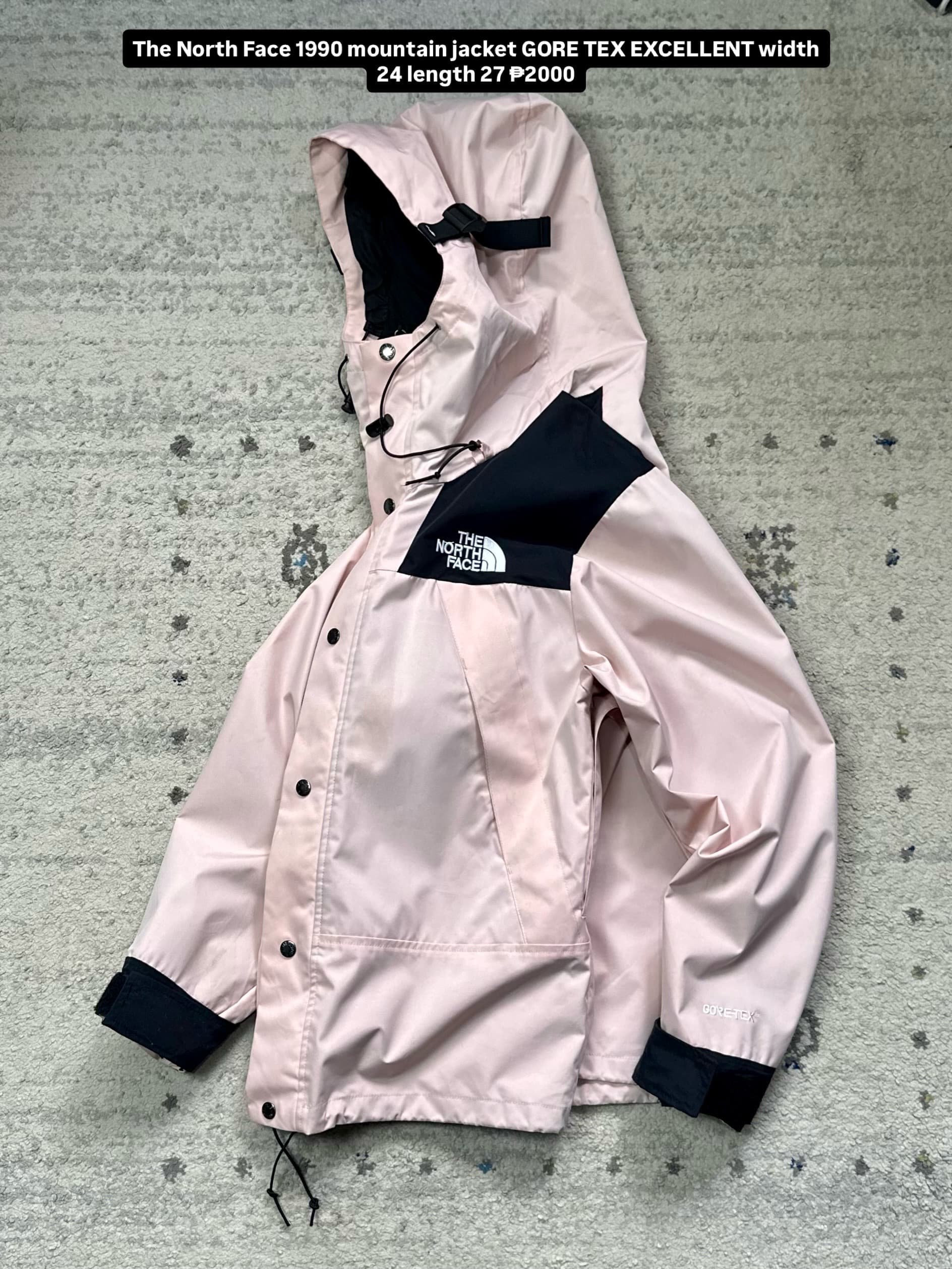 The North Face The North Face Pink Black Gore-Tex jacket