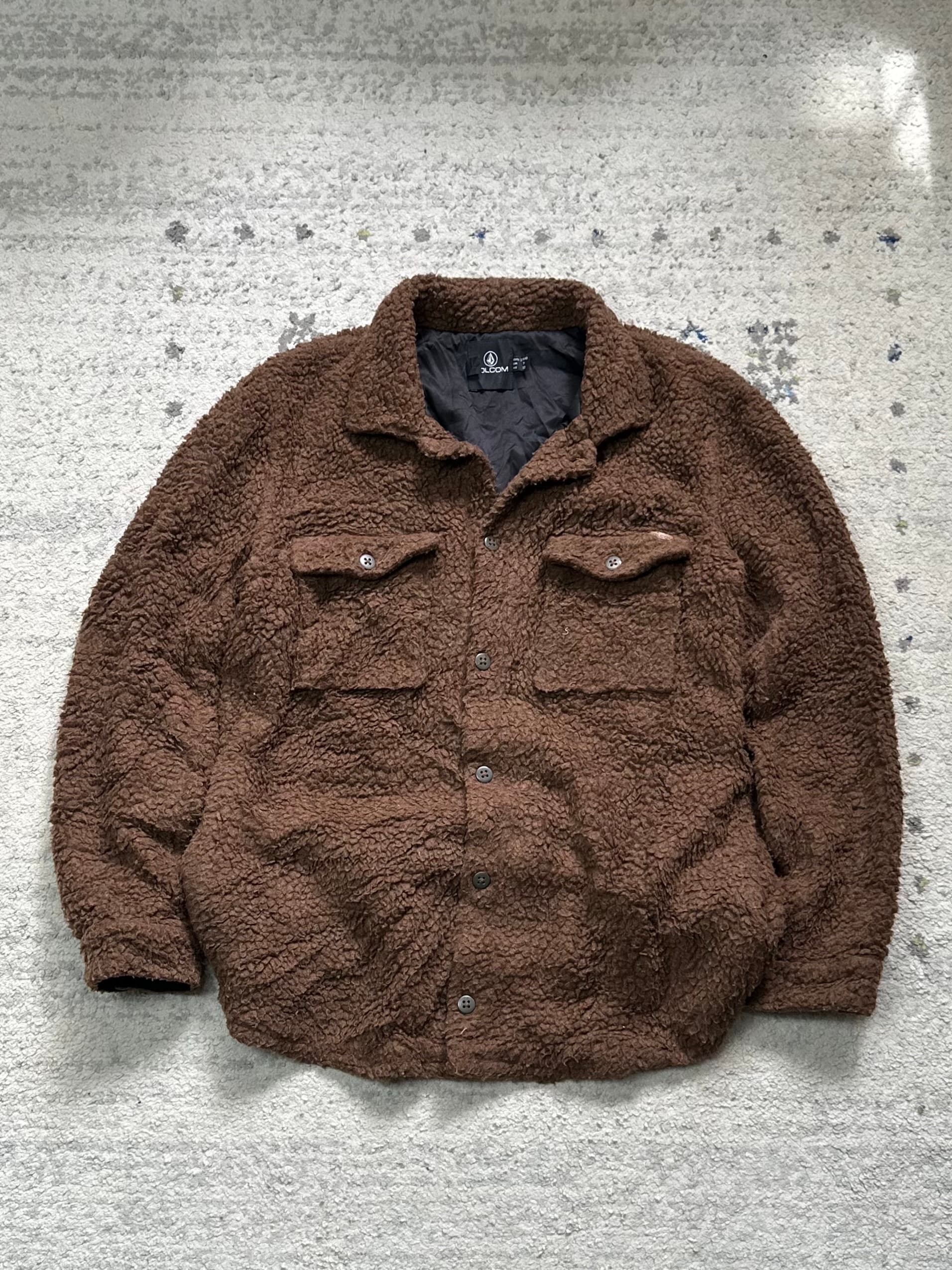 Volcom Cozy Volcom Sherpa Fleece Button-Up Jacket